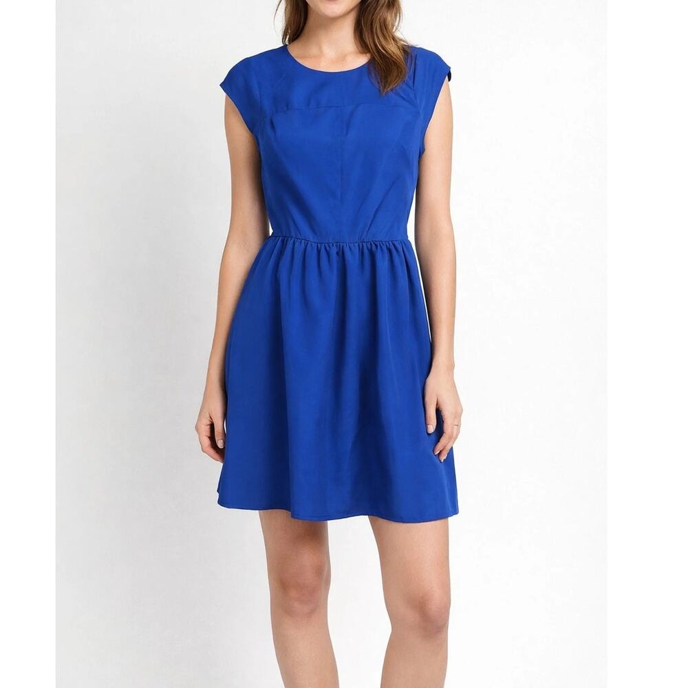 Mossimo Royal Blue Fit-and-Flare Skater Dress Size Medium